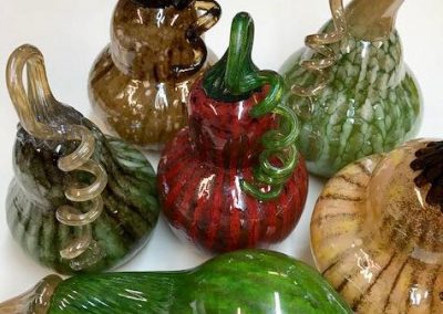 Collection of Glass Pumpkins